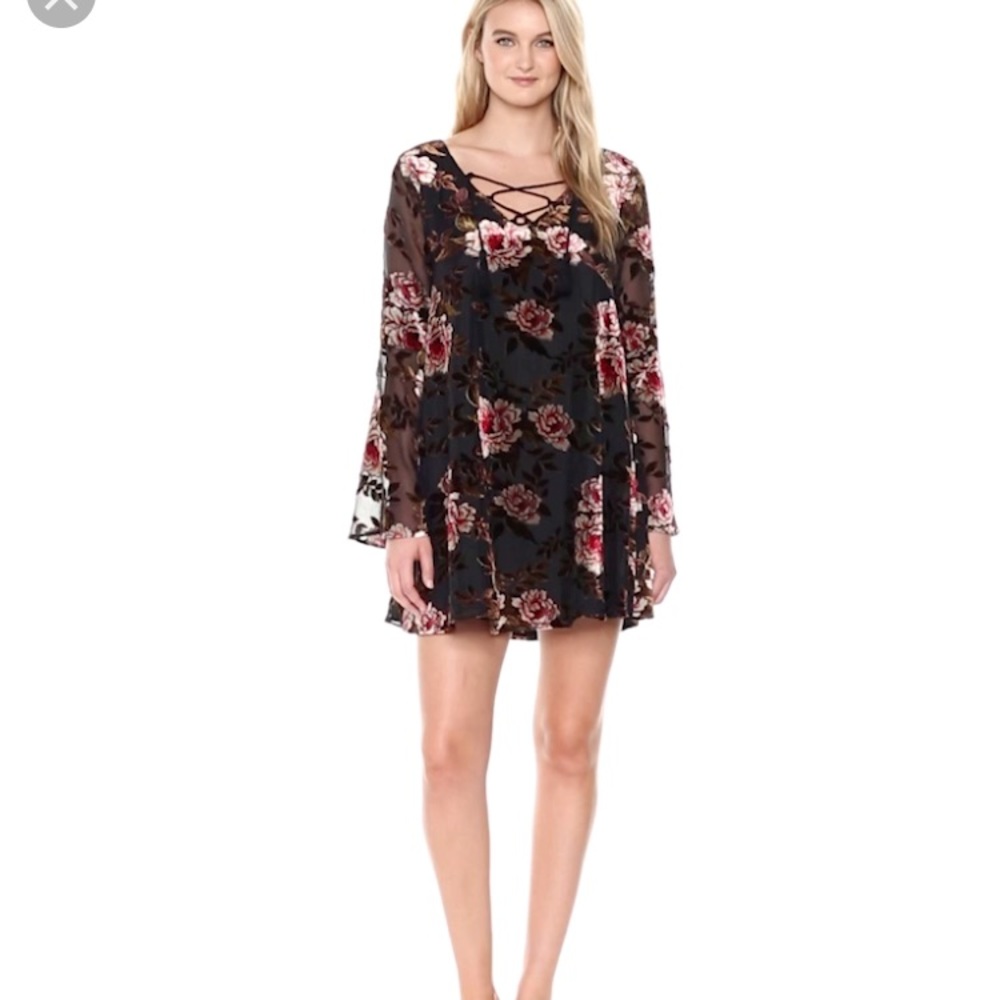 NWT Cupcakes and Cashmere Valda Velvet Dress - Picture 2 of 5